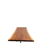 Blat masa dining Yosemite , lemn masiv nuc, live edge , finisaj satinat, lucrata manual