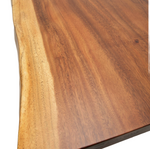 Masa dining lemn masiv nuc finisaj satinat