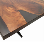 Masa Hudson din lemn masiv de nuc stil rustic modern pentru living