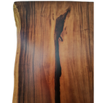 Yangtze, blat de masa din lemn masiv de nuc ,finisaj satinat potrivita pentru living , sala de conferinte , bucatarie. dimensiuni 240*(110/92/110)*5,2 cm.