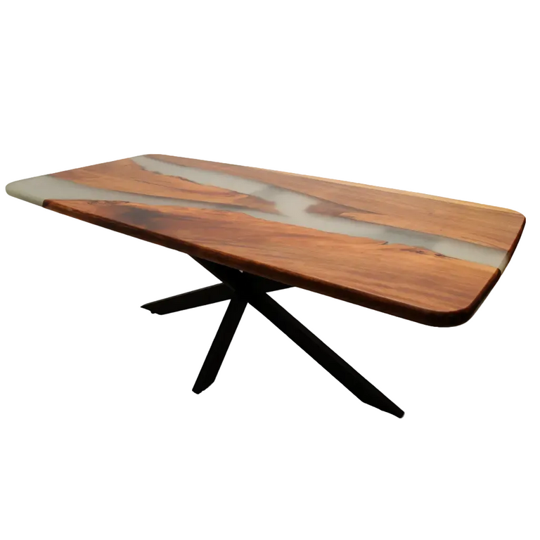 Masa 10 persoane Belize | Nuc si rasina | 220 x 100x5 cm