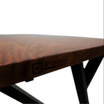 Masa bucatarie Gibraltar , lemn masiv de nuc 130x90x3,9 cm