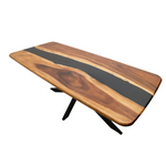 Masa dinning Tibru, din lemn masiv de nuc 8-10 persoane