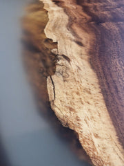 Masa Mississippi Lemn masiv nuc si epoxy, 200*90*4.7 cm