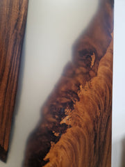 Blat masa din lemn masiv de nuc si epoxy Zambezi 200*90*5 Cm