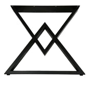 Picioare Masă Metalice Design Romb - 710x750mm - Reglabile - Vopsite Electrostatic