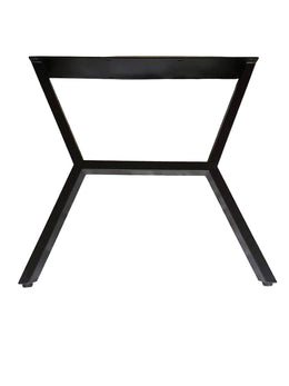 Picioare Masă Metalice Model H-Modern (Strâns la Mijloc) - 710x750mm - Reglabile 2.5cm