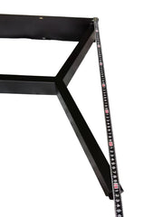 Picioare Masă Metalice Model H-Modern (Strâns la Mijloc) - 710x750mm - Reglabile 2.5cm