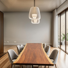 Masa Yosemite din  lemn masiv nuc 6-8 persoane