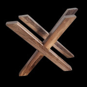 Picioare de Masă X din Lemn Masiv de Nuc – Design Premium (Set de 2 bucăți)