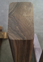 Picioare de Masă X din Lemn Masiv de Nuc – Design Premium (Set de 2 bucăți)