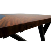 Masa bucatarie Gibraltar , lemn masiv de nuc 130x90x3,9 cm