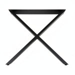 picioare masa metalice negre model X reglabile 2.5cm gauri ovale 7x15 rivertable.ro