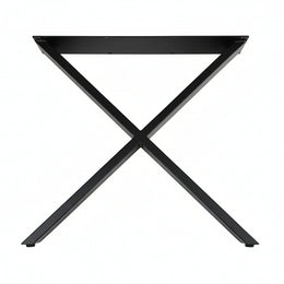 picioare masa metalice negre model X reglabile 2.5cm gauri ovale 7x15 rivertable.ro