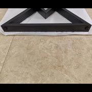 Picioare Masă Metalice Design Romb - 710x750mm - Reglabile - Vopsite Electrostatic