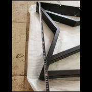 Picioare Masă Metalice Design Stea (Diamond) - 710x750mm - Reglabile 2.5cm - Vopsite Electrostatic