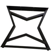 Picioare Masă Metalice Design Stea (Diamond) - 710x750mm - Reglabile 2.5cm - Vopsite Electrostatic
