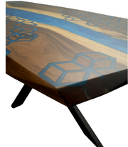 Amazon ,masa sufragerie lemn masiv nuc, 6-8 persoane 