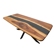 Masa dinning Tibru, din lemn masiv de nuc 8-10 persoane