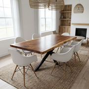 Masa Dining Yosemite | Lemn masiv nuc| 220 x 106,94,91 x 5.7